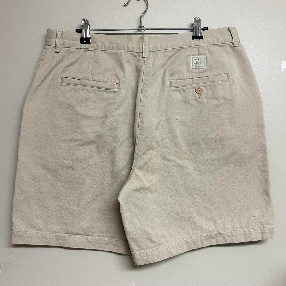 Lauren Jeans Co Ralph Lauren Vintage 90s Khaki Cream Preppy Shorts Mens 33